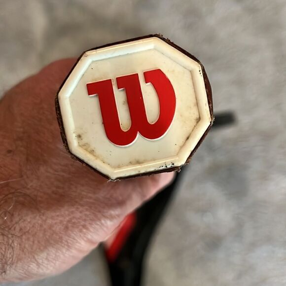 Wilson Graphite Matrix MidSize vintage Tennis Racquet size 4 1/4 L2 leather grip - Picture 6 of 7